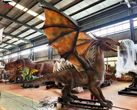 Centres de sciences Dragon mythique animatronique grandeur nature réaliste à vendre