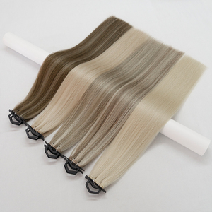 Estensioni di <span class=keywords><strong>Capelli</strong></span> Umani Remy Biondi Slavici di Alta Qualità, Doppio Filamento, Decolorati, <span class=keywords><strong>per</strong></span> Micro-Link, Vendita all'Ingrosso Luxsea - Product Image 2