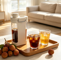 Cafetera para Café Frío, Cafetera para Café Helado y Tetera, Jarra para Té Helado