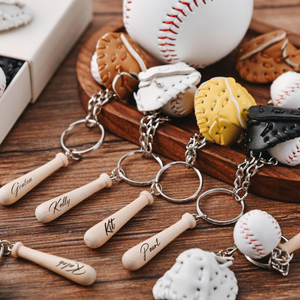 Llaveros de Béisbol Personalizados Uionen, Anillo de Llaves Deportivo Personalizado, Regalo de Recuerdo para Fanáticos del Béisbol, Padrinos de Boda, Regalos para los Mejores Amigos - Product Image 6