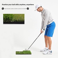 FDFIT Bestseller Tapis de golf en plastique pour l'entraînement du swing en intérieur/extérieur ; Tapis de chipping personnel pour gazon court et long