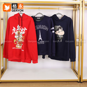 Geryon <span class=keywords><strong>Vintage</strong></span> Ropa Usada de <span class=keywords><strong>segunda</strong></span> <span class=keywords><strong>mano</strong></span> para hombre, Sudadera con capucha de invierno, <span class=keywords><strong>sudaderas</strong></span> con capucha gruesas forradas de peso pesado para fardos de ropa usada - Product Image 2