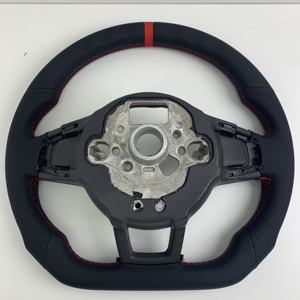 Volante Deportivo R Line de Cuero Semiperforado Sin Botones para <span class=keywords><strong>Golf</strong></span> <span class=keywords><strong>5</strong></span> 6 7 R MK5 MK6 <span class=keywords><strong>MK7</strong></span> <span class=keywords><strong>MK7</strong></span>.<span class=keywords><strong>5</strong></span> <span class=keywords><strong>Gti</strong></span> Polo Passat CC B8 Jetta - Product Image 6