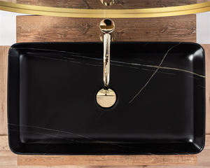 Bonne vente Évier en porcelaine Salle de bain Céramique Au-dessus du comptoir Art Lavabo en marbre Évier de salle de bain <span class=keywords><strong>sans</strong></span> <span class=keywords><strong>trou</strong></span> pour robinet - Product Image 5