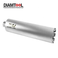 Foret diamanté pour utilisation humide, fourni par l'usine, pour béton, brique, maçonnerie - Tige personnalisable, longueurs de travail de 450 mm