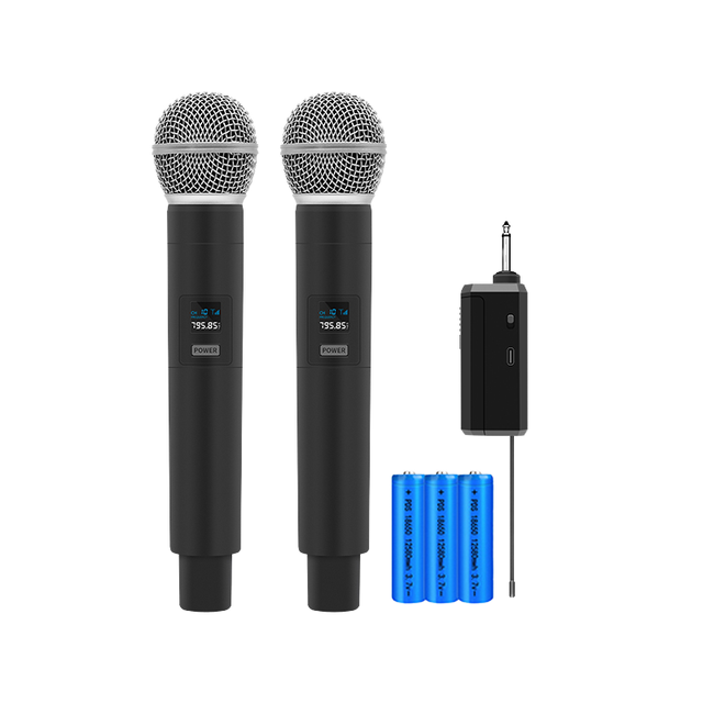 GAW-58A Professional Wireless KTV Microphone Cardioid Condenser Handheld Stage Performance for Home Karaoke Plastic Material