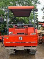 Motoculteur diesel haute puissance, micro-tilleur, herse et butteur, avec le moteur au centre