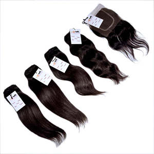 Extensiones de Cabello Humano Virgen de Templo Indio 100% Natural, con Cutícula Alineada de Alta Calidad - Product Image 3