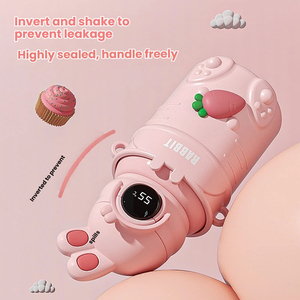Nouvelle Arrivée en Gros : Gourde Isotherme Intelligente pour Enfants en Acier Inoxydable 316, Forme Lapin, avec Affichage LED de Température - Product Image 4