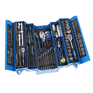 Juego de Llaves de Tubo para Coche y Bicicleta, 85 Piezas, Multicapa, Plegable, en Caja Metálica - Product Image 1