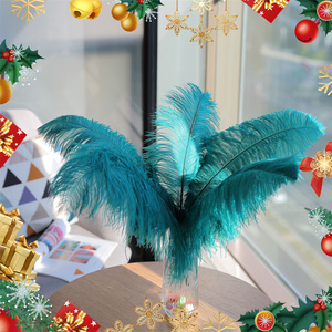 45-50cm <strong>Teal</strong> Ostrich Feathers Drabs <strong>Decoration</strong> for Carnival Costumes Table <strong>Decoration</strong> Dyed Colour Ostrich Feathers for <strong>Wedding</strong> - Product Image 3