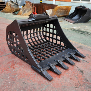 Cucharón de excavadora tipo rejilla de bajo perfil para paisajismo, ideal para la clasificación de materiales en canteras, ¡venta caliente! - Product Image 3