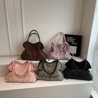 Sac fourre-tout décontracté à imprimé léopard pour femme, nouvelle collection hiver 2025, léger, simple, texture décontractée, sac à bandoulière ou sous le bras