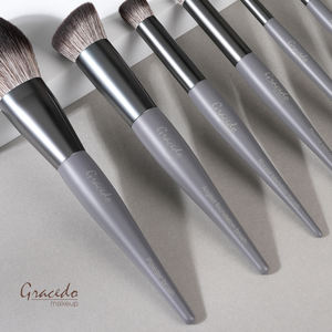 Juego de 10 Brochas de Maquillaje de Fábrica, Herramientas de <span class=keywords><strong>Belleza</strong></span> para Rostro Completo, Mango de Madera Duradero Certificado - Product Image 5