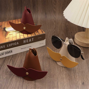 Creative Stylish PU Leather Eyeglass Stand Case for <strong>Nightstands</strong> Tabletop Multifunctional Eyeglass <strong>Holder</strong> for Jewelry Key Watch - Product Image 3