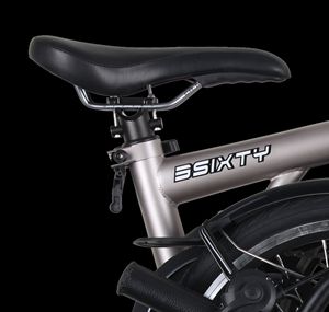 Bicicleta Plegable de <span class=keywords><strong>16</strong></span> Pulgadas, 6 Velocidades, Frenos C, Ligera, Portátil, con Marco de Acero de Tres Pliegues - Product Image 5