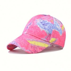 Geometric Gradient Personality Graffiti Baseball Cap Outdoor Sports Street Style <b>Hat</b> with Common Fabric Image Pattern Fruit - Product Image 4