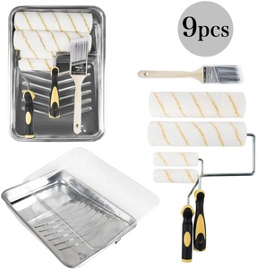 3 Zoll Pinsel Holzgriff Mal werkzeuge Farb <span class=keywords><strong>roller</strong></span> Wandmal werkzeuge - Product Image 1