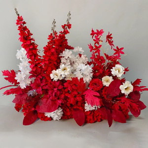 ดอกไม้ประดิษฐ์ตกแต่งด้วยกลีบกุหลาบประดิษฐ์สีขาวเข้ม-แดงสีดำสำหรับงานเลี้ยงครบรอบแต่งงานในคืนที่โรแมนติก - Product Image 2