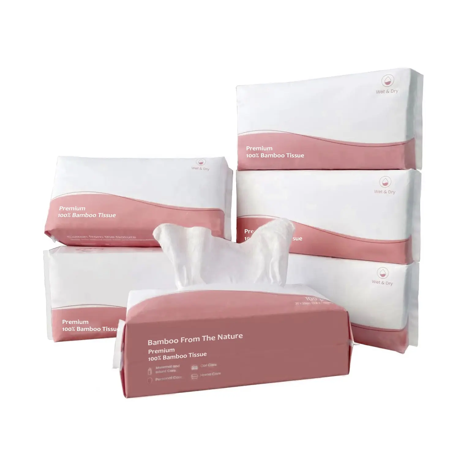 New Product Listing Hotel Travel White 100% Virgin Wood Pulp Soft Touch Cheap Facial Tissue