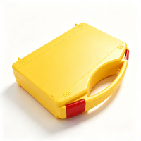 U-S001B 9,5 pouces, petite mallette de transport robuste en plastique PP, logo OEM personnalisé, insert en mousse antichoc, boîte d'emballage pour instruments