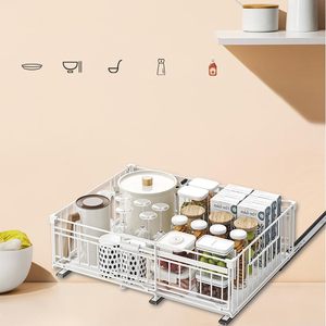 Système de rangement extensible pour placard : étagères coulissantes, paniers pliables pour vêtements, organiseurs de tiroirs pour armoire - Product Image 2