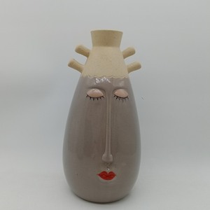 <span class=keywords><strong>Vaso</strong></span> Alto in Porcellana Boho <span class=keywords><strong>con</strong></span> Design a Volto Umano per Arredamento Casa Moderno Nordico <span class=keywords><strong>Vaso</strong></span> da Tavolo per Matrimoni - Product Image 2