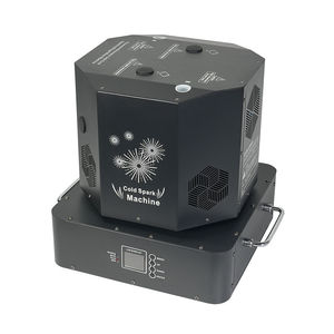 Machine de feux d'artifice professionnelle à double trou 360 filature rotative nouvelle Machine à étincelles à effet pour mariages de scène télécommande électrique - Product Image 1