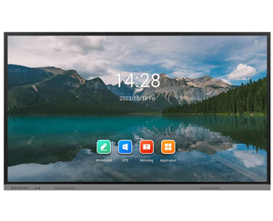 Pizarra Digital Interactiva de 75 Pulgadas con Pantalla Táctil IR de 20 Puntos, Pizarra Inteligente Blanca para Negocios - Product Image 1
