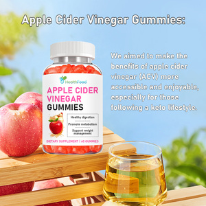 High Absorption Natural Apple Cider Vinegar Gummies with Vitamin B12 Beet Juice Support Digestion Gut Balance Herbal <b>Blend</b> Gummy - Product Image 2