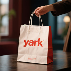 Large Foldable Branded <b>Paper</b> <b>Bag</b> Custom Logo Reusable for Supermarket Shopping and Family Grocery Purchase - Product Image 4