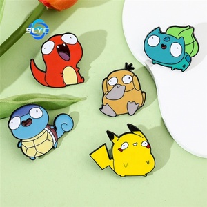 84 Thiết Kế Dễ Thương Nhật Bản Anime Logo Kim Loại Men Cổ Áo Trâm Pins Người Đàn Ông Phụ Nữ Thời Trang Trở Lại Trường Học Pokepoined Pikachu - Product Image 1