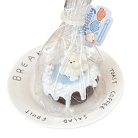Jouet à presser en argile sèche en forme de gâteau de chiot, en PU de qualité alimentaire, jouet de décompression anti-stress souple à pincer VOGUE