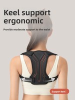 Correcteur de posture ajustable, souple, robuste et respirant pour le dos et les épaules, soutien dorsal confortable