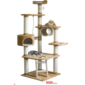 <span class=keywords><strong>Arbre</strong></span> à <span class=keywords><strong>chat</strong></span> en sisal de grande taille pour l'intérieur avec échelle - Product Image 1