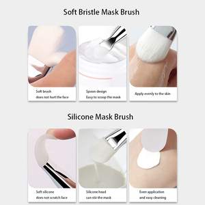 신제품 베스트셀러 페이스 마스크 브러시 인기 실리콘 메이크업 브러시 어플리케이터 도구 모던 뷰티 클리닝 브러시 세트 - Product Image 4