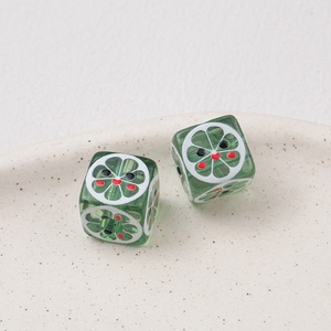 Nuevas Cuentas Acrílicas de 14mm en Colores Variados, Tipo Cubo de Hielo, Marca <span class=keywords><strong>Leomon</strong></span>, para Collares Gruesos y Fabricación de Joyería - Product Image 5