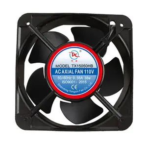 150mm Fan 4 inç sessiz radyatör yüksek sıcaklığa dayanıklı AC 220V 380V 150*150*50mmmm 15050 eksenel soğutma fanları