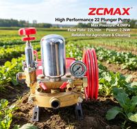 Pompe à piston haute pression agricole ZCMAX 22 pour pulvérisateur, pompe à piston agricole pour l'irrigation des fermes