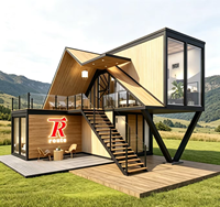 Maison triangulaire pour le camping et l'hébergement - Maison modulaire entièrement décorée et personnalisable - Un classique tendance