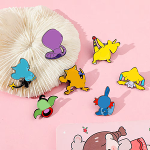 เข็มกลัดโลหะรูปตัวการ์ตูนเอลฟ์ทำจากโลหะสินค้าใหม่ออกแบบได้ตามต้องการอุปกรณ์เสริมขาเคลือบแบบนิ่ม - Product Image 2