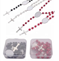 Offre spéciale! Collier pendentif ovale à sublimation, chaîne à perles, bijou blanc