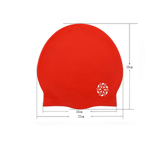 Boné de natação estampado unissex, tampa de <span class=keywords><strong>silicone</strong></span> à prova d'água para natação, adulto, 2021 - Product Image 3