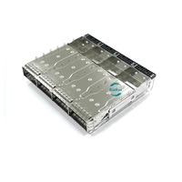 Connecteur QSFP Amphenol V95-AAZ24-02200A1 112G 1x4 avec cage de blindage EMI et dissipateur thermique pour transceiver de données