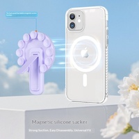 Nouveau support de téléphone portable en silicone à ventouse pour lit, support magnétique pliable avec fixation universelle antidérapante
