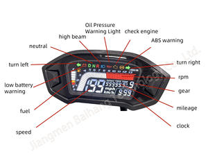 Prend en charge plusieurs tachymètres odomètres de tableau numérique moto pour motos pour Honda Msx125 <span class=keywords><strong>Msx</strong></span> <span class=keywords><strong>125</strong></span> - Product Image 6
