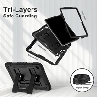 Nouveaux Designs Kickstand Tablet Cover Cases pour Samsung Galaxy Tab A9 11 Pouces Bandoulière Caméra Drop