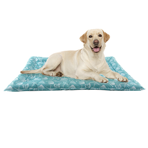 Alfombrilla de hielo para cama de perro, esterilla de enfriamiento para mascotas grandes, con autoenfriamiento, de color dorado, para verano, venta al por mayor - Product Image 2