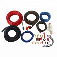 Profitez d'un son cristallin avec un kit d'amplificateur audio RCA de haute qualité pour haut-parleur de voiture, cuivre nu, gaine en PVC souple