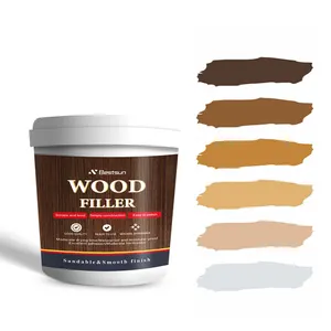 彩色木材填料准备使用光滑的糊剂修复木质表面孔灰泥木地板密封填料